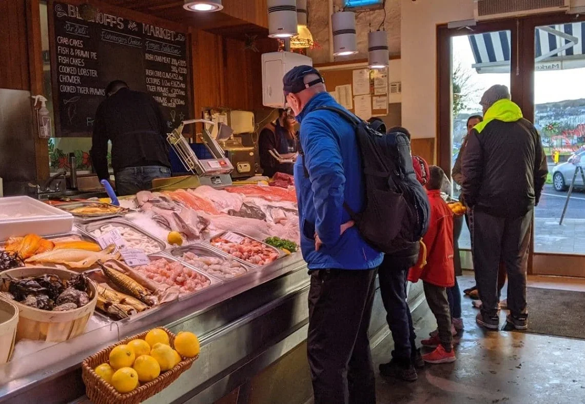 Howth Fishing Village Buying Fish