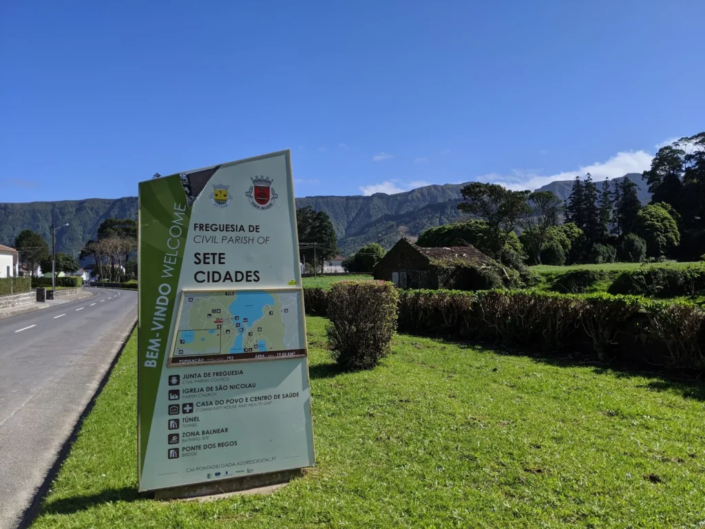 Sete Cidades Sign