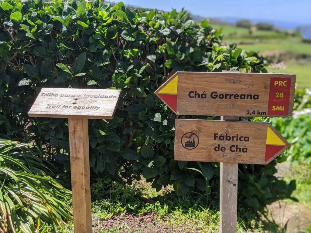 Gorreana Tea Plantation Sign
