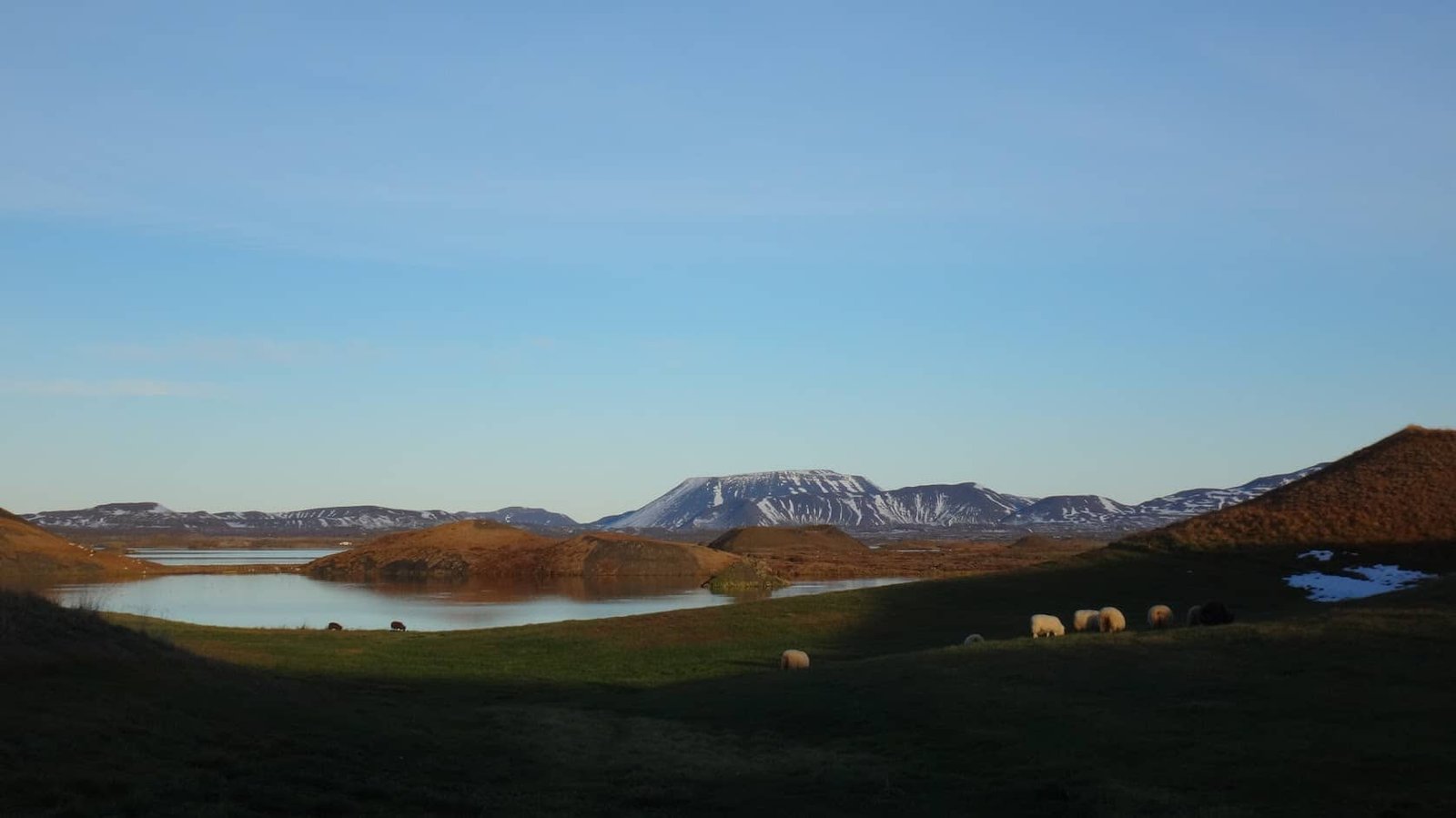 PGE l Hverfjall volcano from across Lake Myvatn