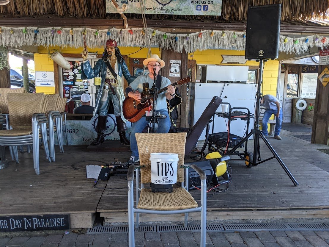 PGE l Fish Tales l Thursday live music l Check out that ambitious tip jar!