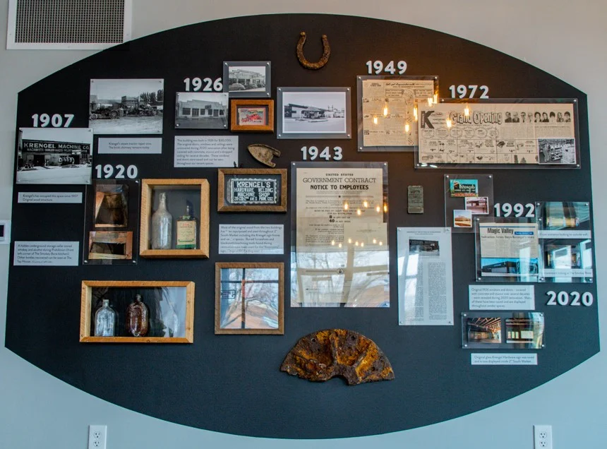 Idaho's Original 2nd Market Time Line Wall