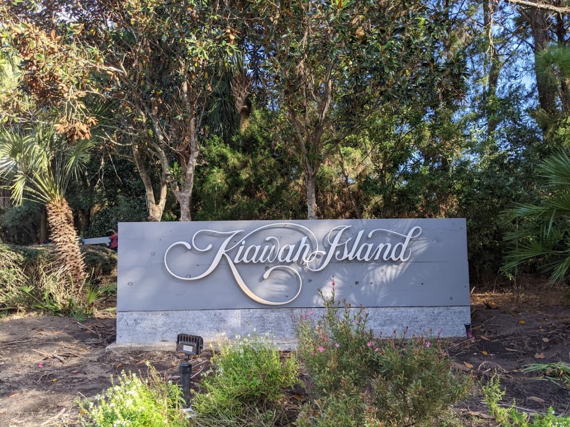 Kiawah Island entrance sign