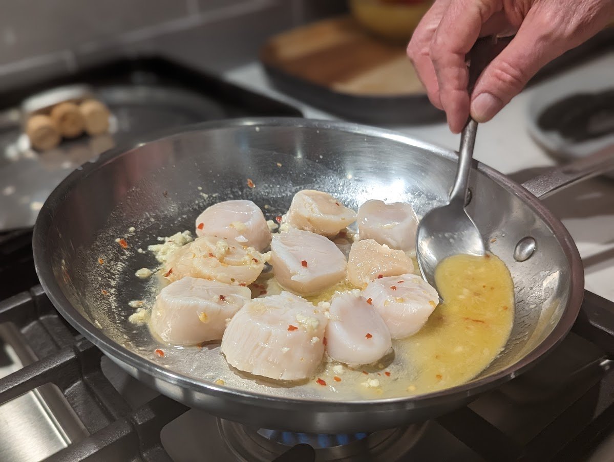 PGE l Downeast Dayboat Scallops in lemon, butter sauce