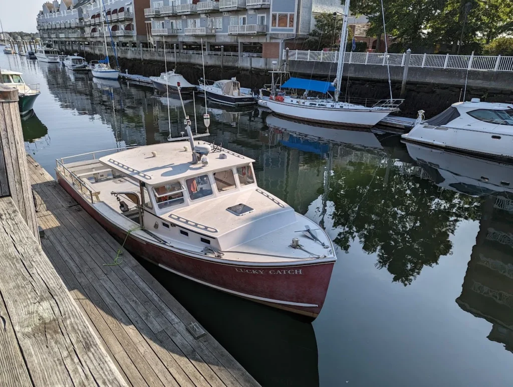 Lobsters In Maine Lucky Catch Boat