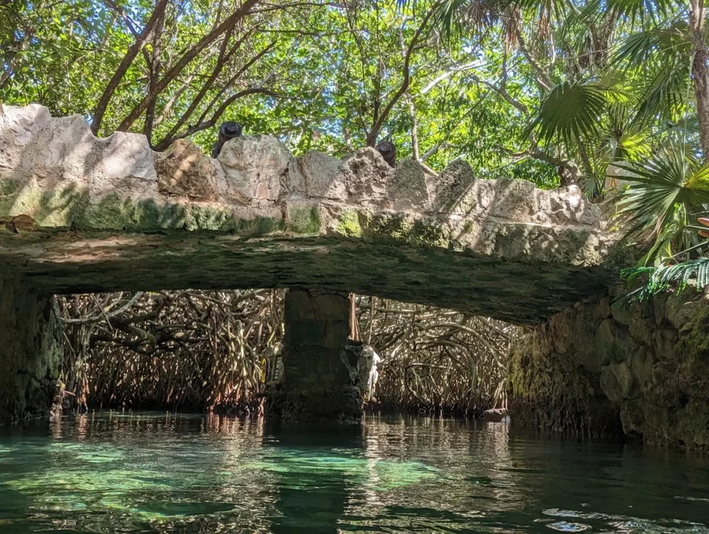 Exploring the underground rivers of Xcaret