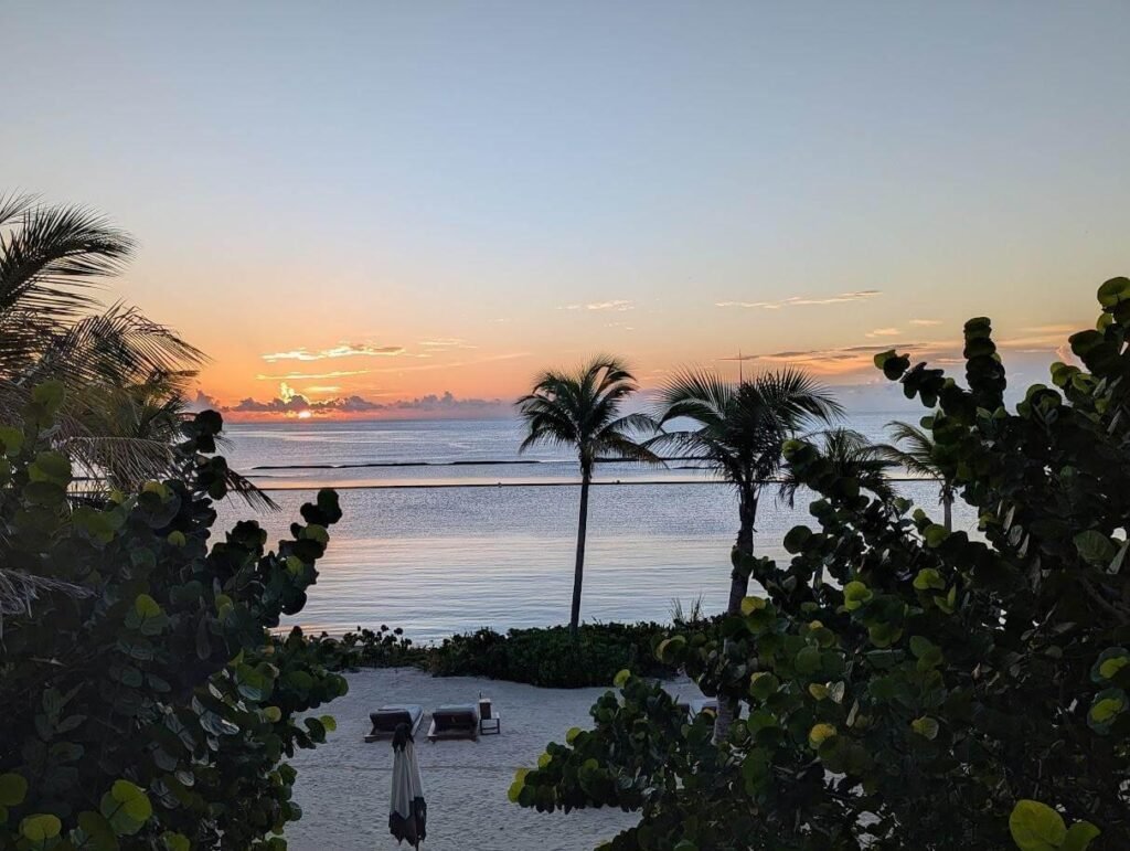 Sunrise from our suite