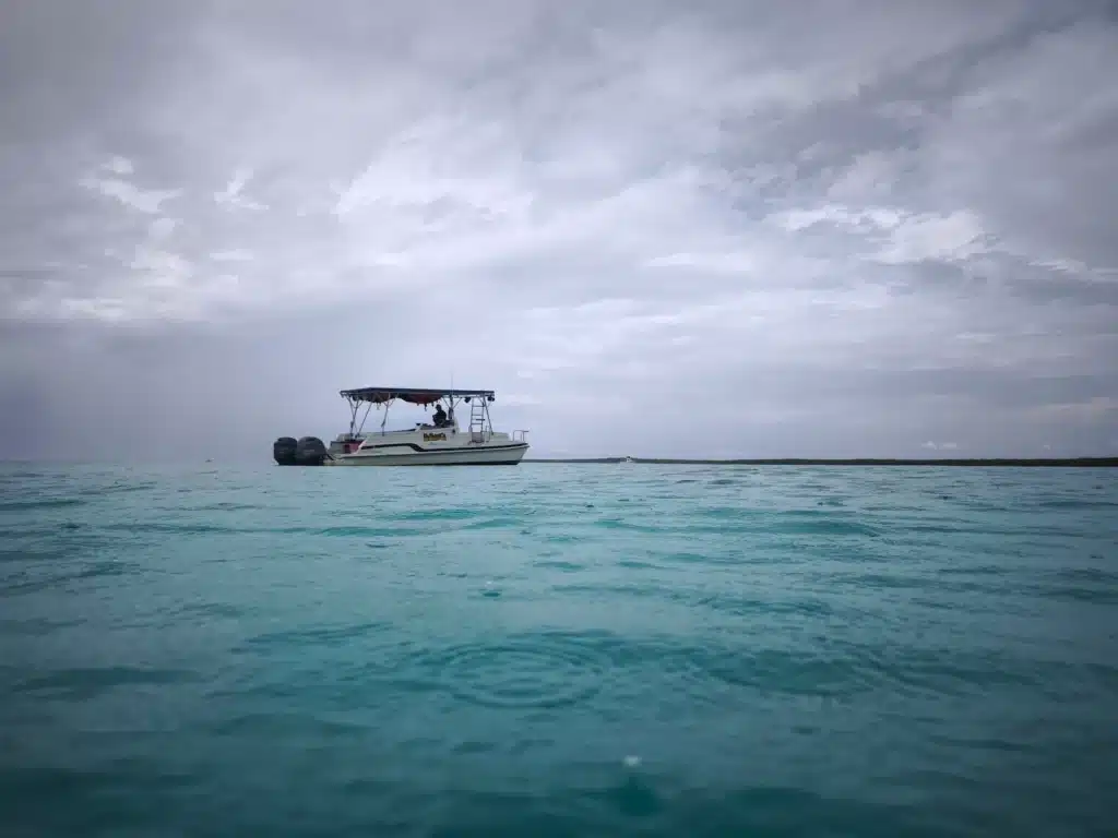 Open Ocean Snorkeling under the rain
