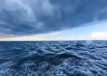 Open Ocean. A storm nearby